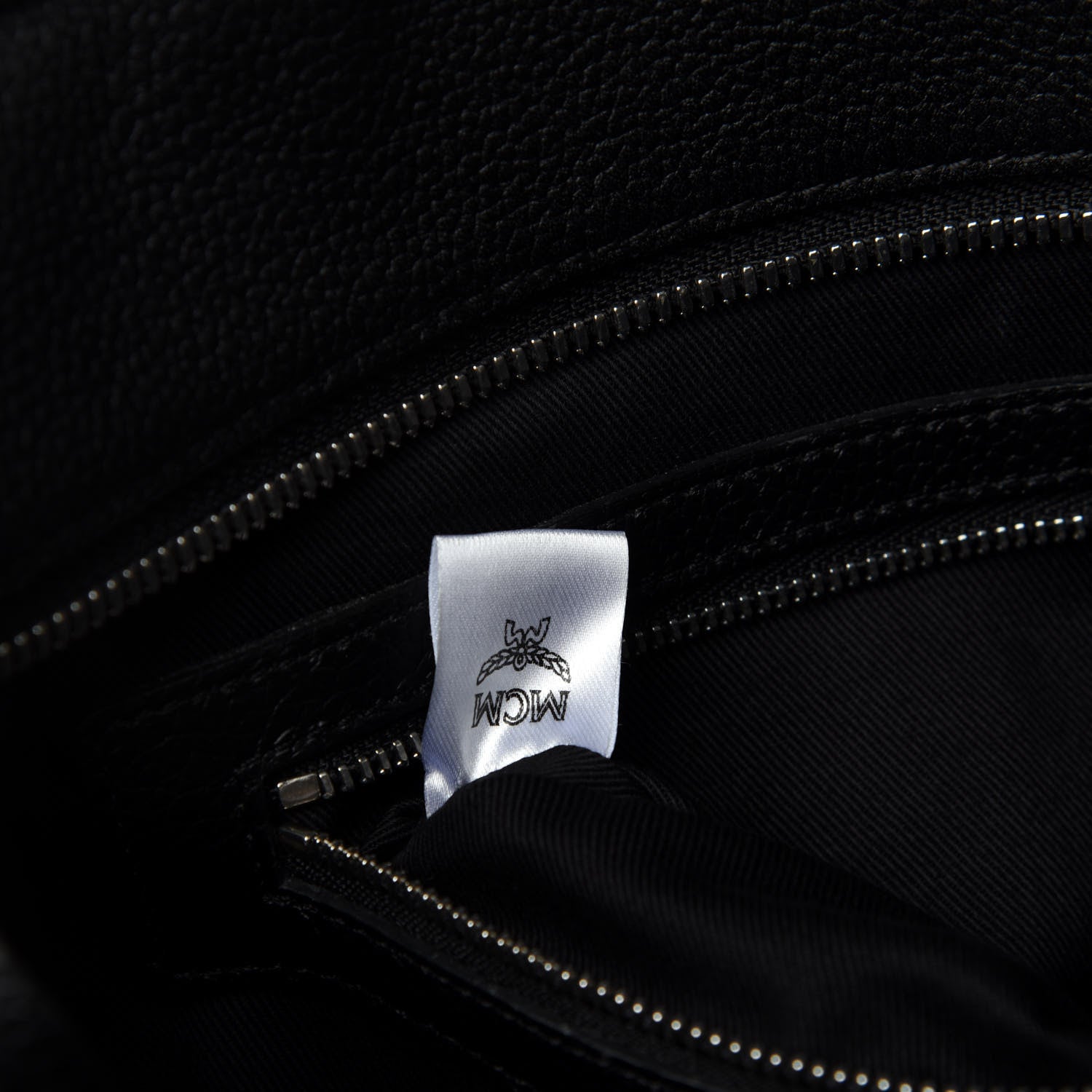 MCM Grained Calfskin Large Catherine Studs Tote Black 11 of 13