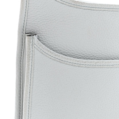 Hermes Taurillon Clemence Evelyne III PM Bleu Pale 12 of 13