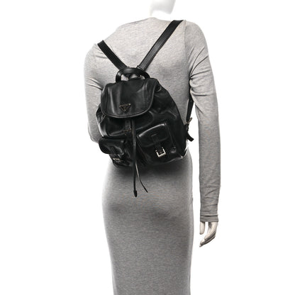 Prada Calfskin Backpack Black 2 of 9