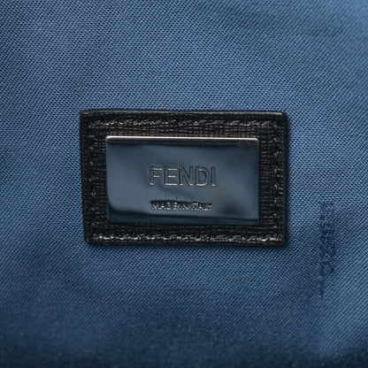 Fendi Vitello Elite Cuoio Monster Buggies Medium Roll Tote Black Multicolor Blue Cobalto 6 of 11