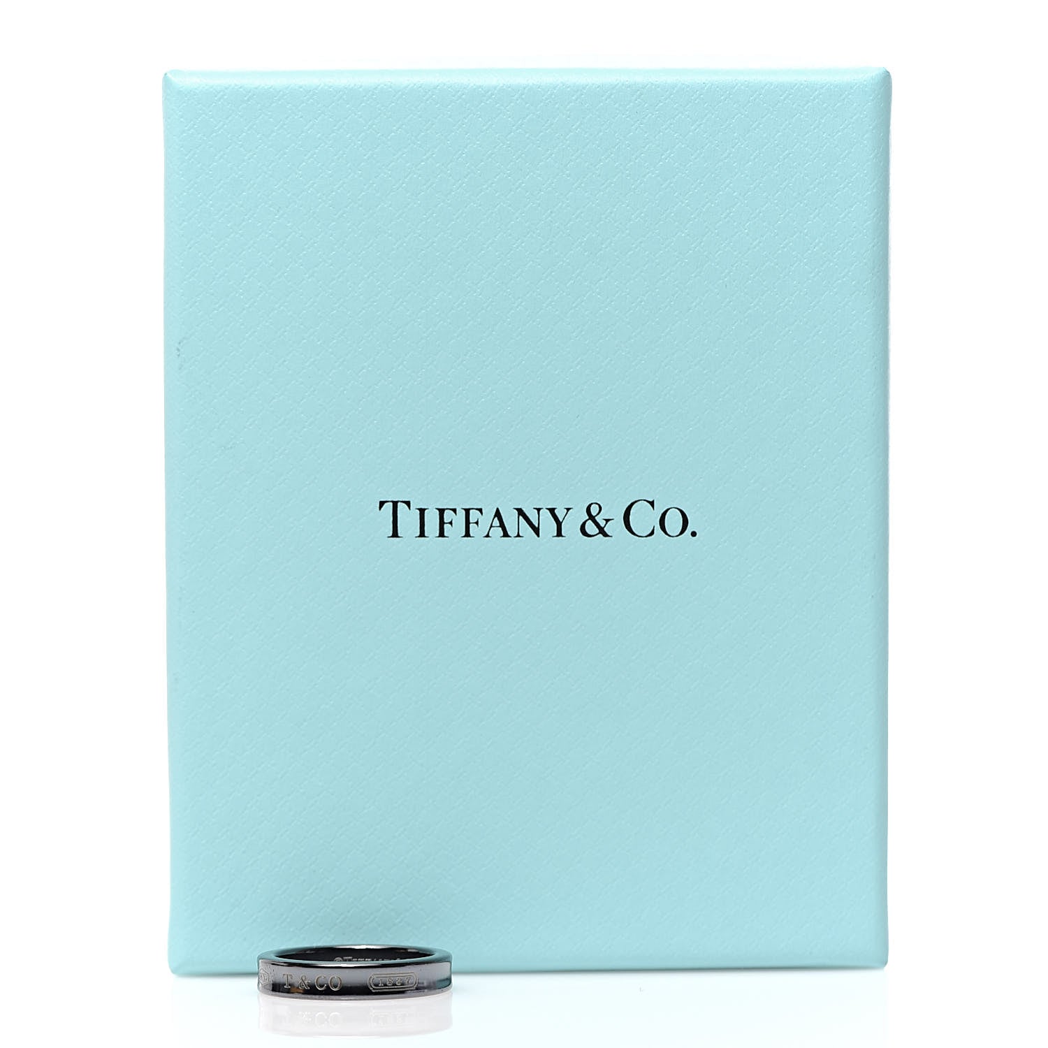 Tiffany Titanium 4mm Narrow 1837 Ring 51 5.75 5 of 5
