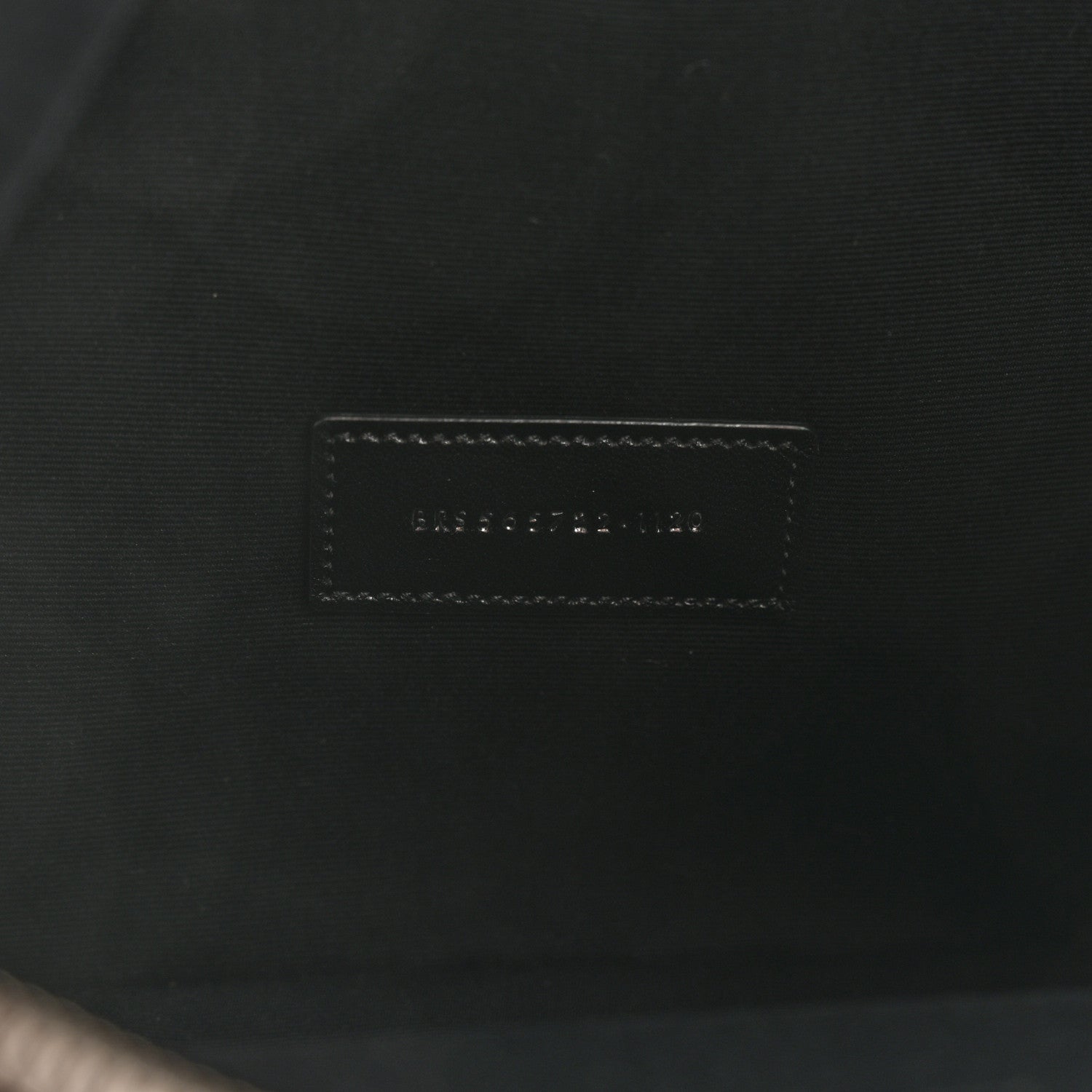 Saint Laurent Raffia Calfskin Rive Gauche Zipped Pouch Naturale Black 7 of 8