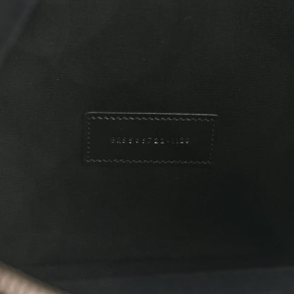 Saint Laurent Raffia Calfskin Rive Gauche Zipped Pouch Naturale Black 7 of 8