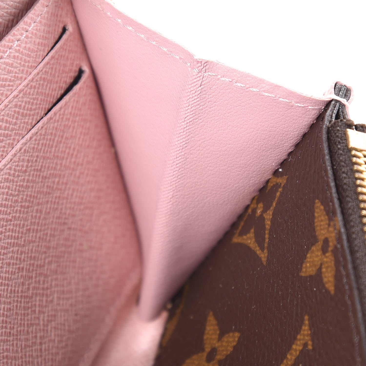 Louis Vuitton Monogram Clemence Wallet Rose Ballerine 11 of 13
