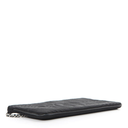 Chanel Satin Camellia Evening Bag Black 4 of 10