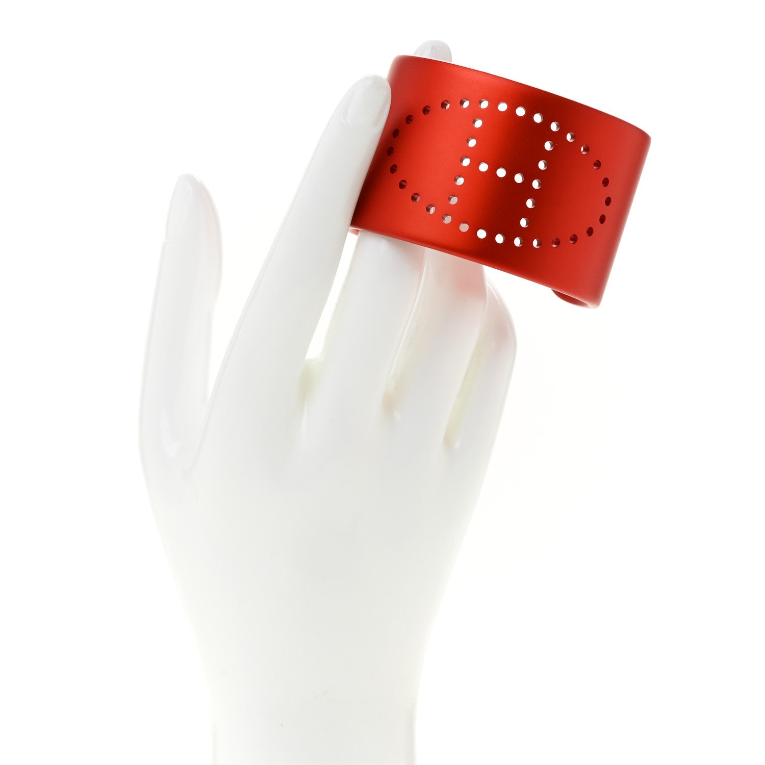 Hermes Aluminium Evelyne Sunset Cuff Bracelet T2 Orange Tropique 2 of 5