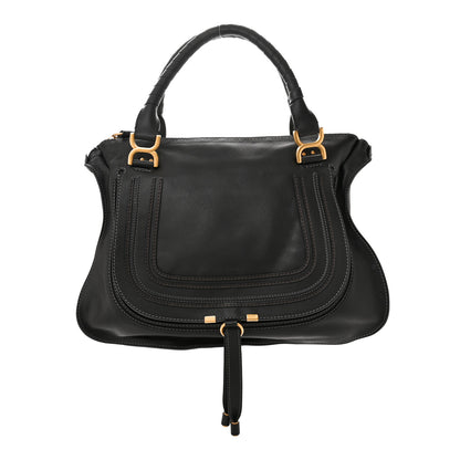 Chloe Calfskin Large Marcie Satchel Black 1 of 10