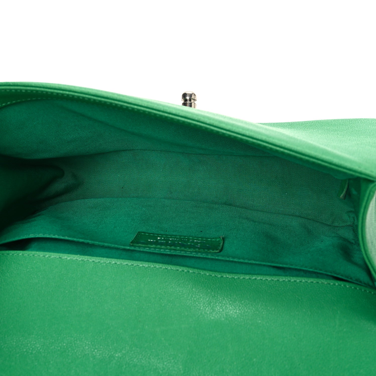 Chanel Caviar Quilted Medium Boy Flap Green 5 of 11