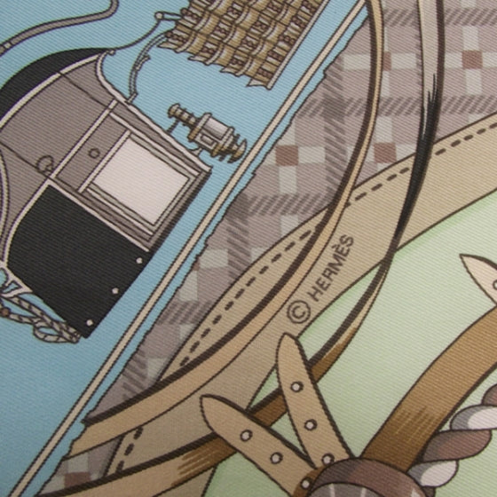 Hermes Silk Scarf Nouvelle Voitures Vintage Cars 6 of 9