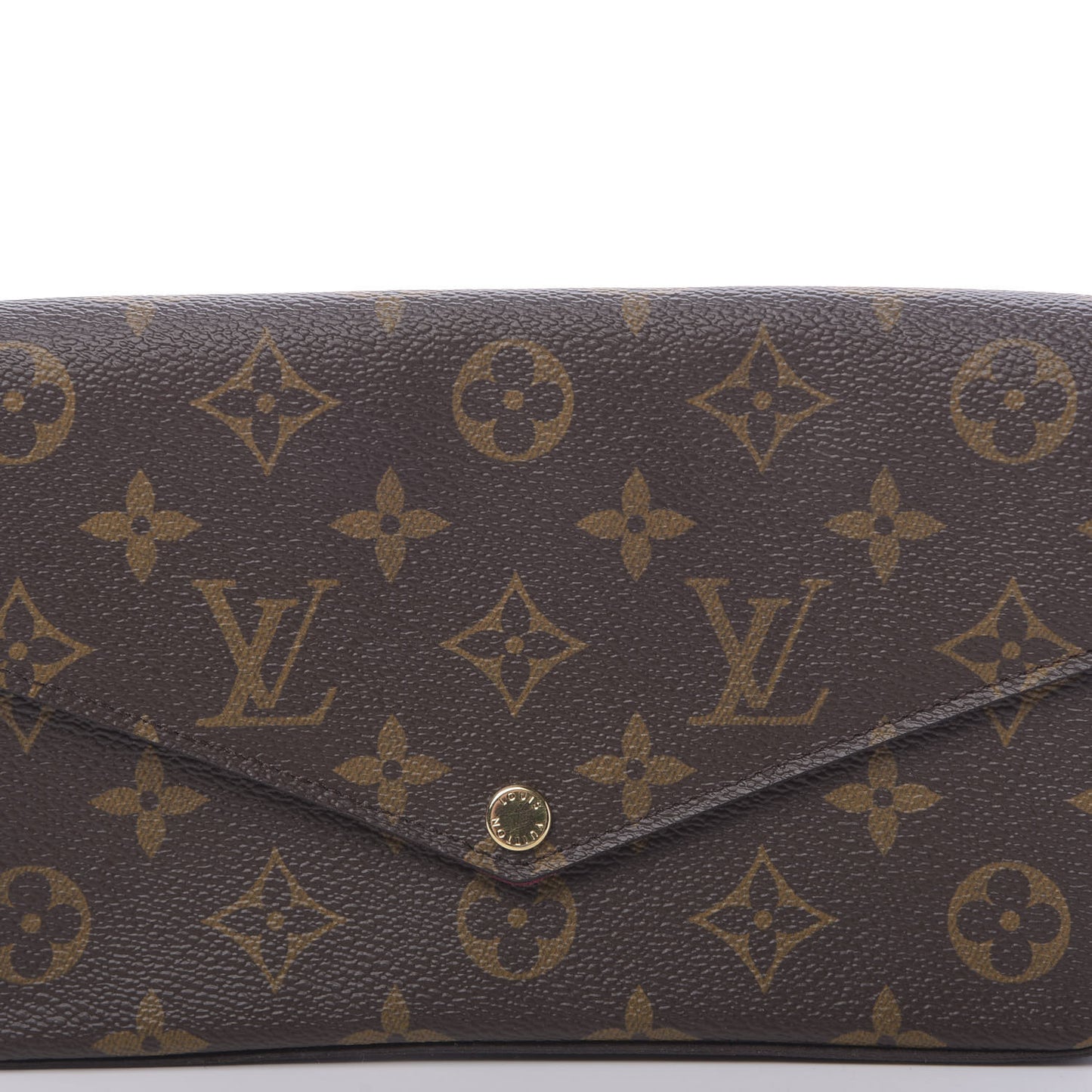 Monogram Pochette Felicie Chain Wallet Fuchsia