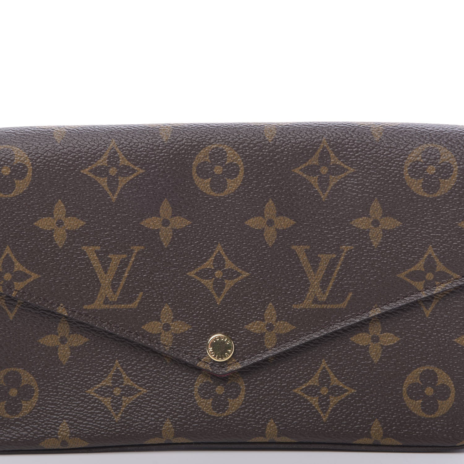 Louis Vuitton Monogram Pochette Felicie Chain Wallet Fuchsia 9 of 9