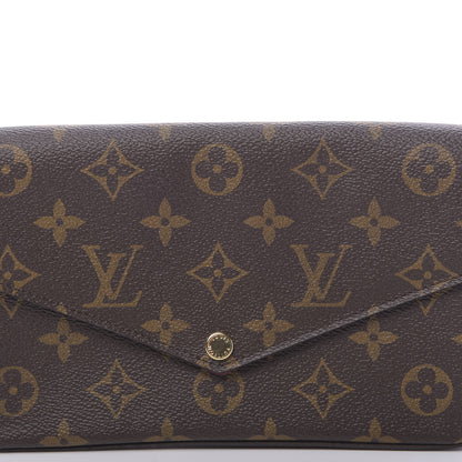 Louis Vuitton Monogram Pochette Felicie Chain Wallet Fuchsia 9 of 9
