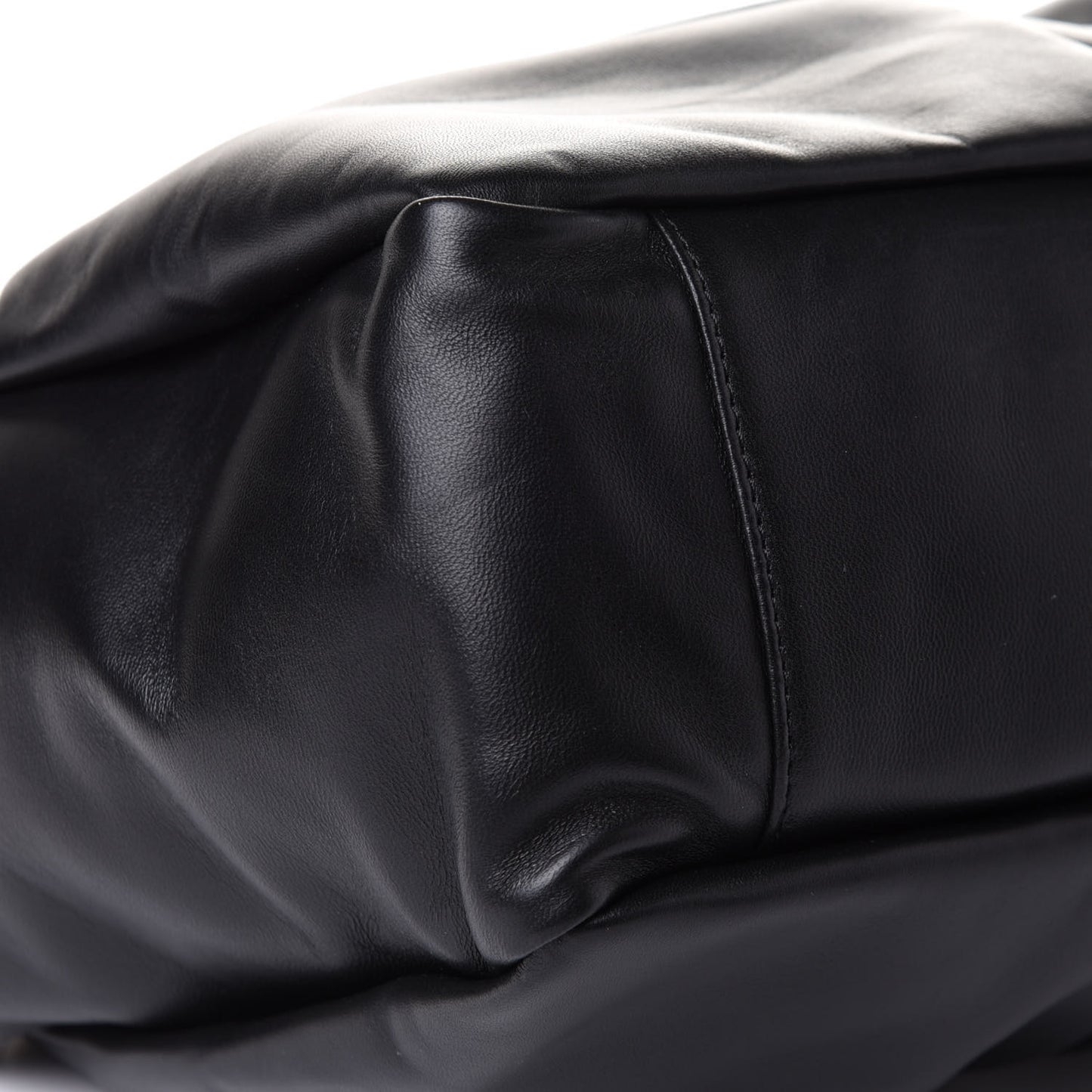 Lambskin Wave Frame Clutch Black