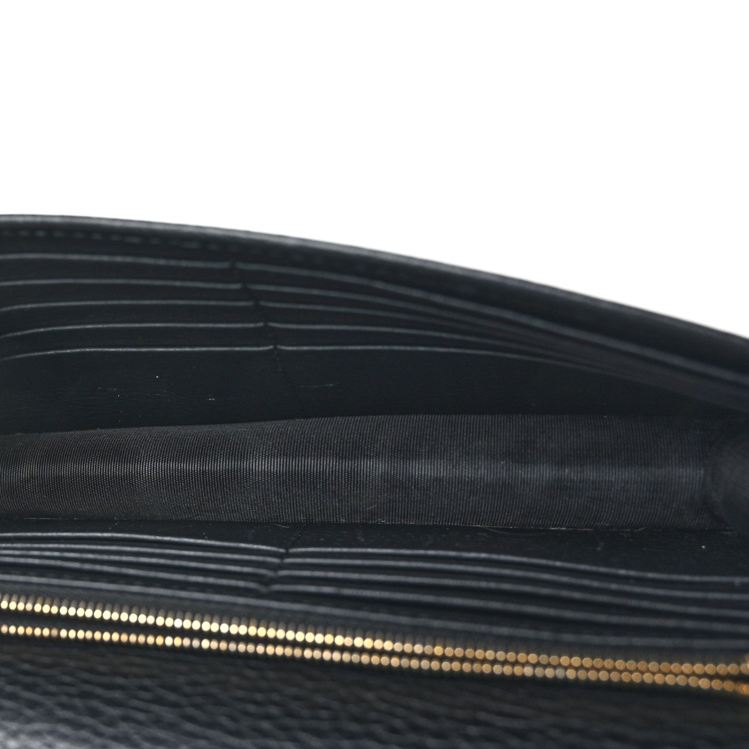 Gucci Dollar Calfskin Interlocking G Chain Wallet Black 5 of 8