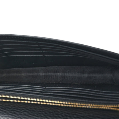 Gucci Dollar Calfskin Interlocking G Chain Wallet Black 5 of 8