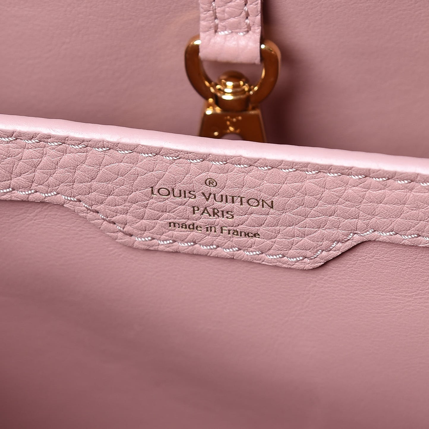 Taurillon Embellished Capucines PM Magnolia