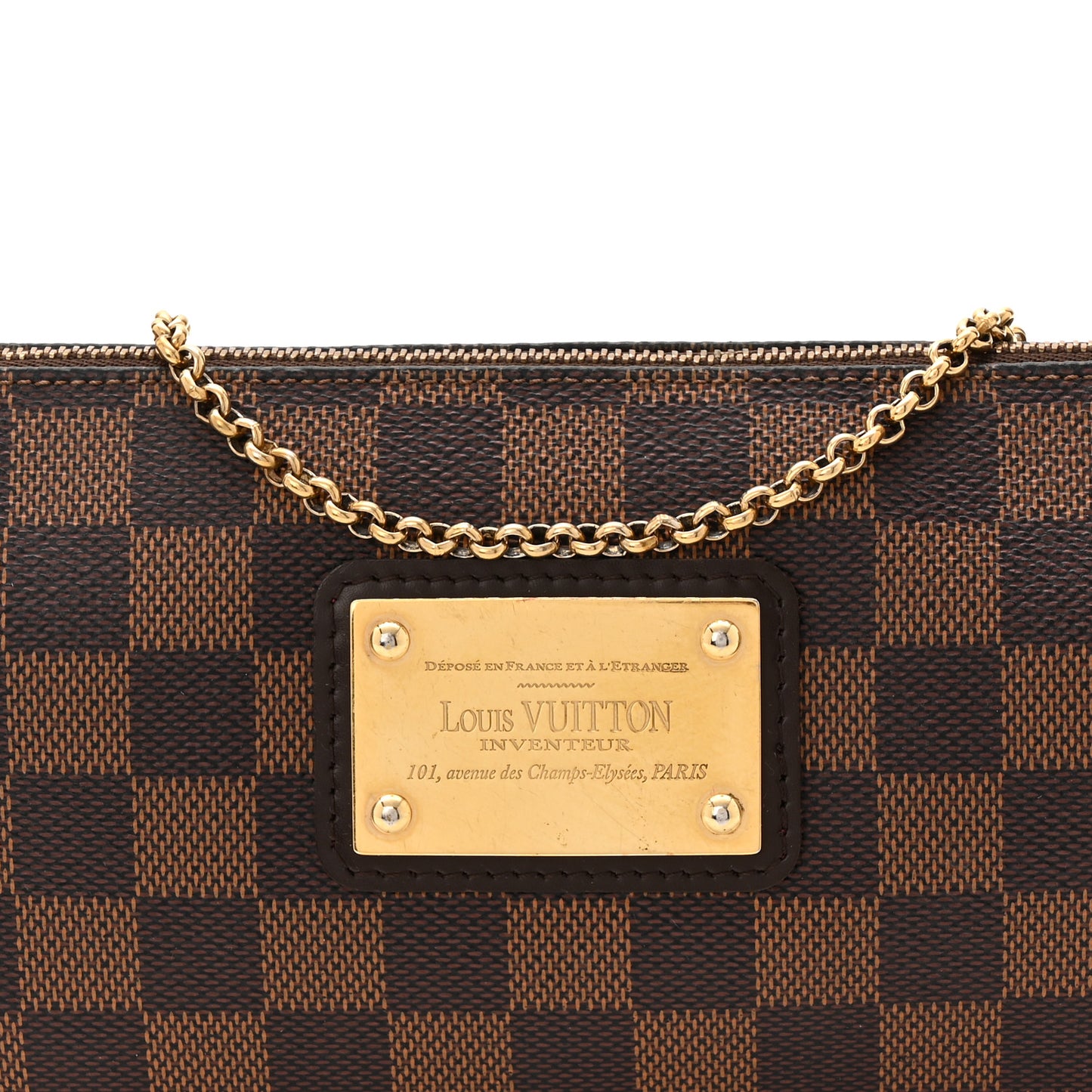 Damier Ebene Eva Clutch