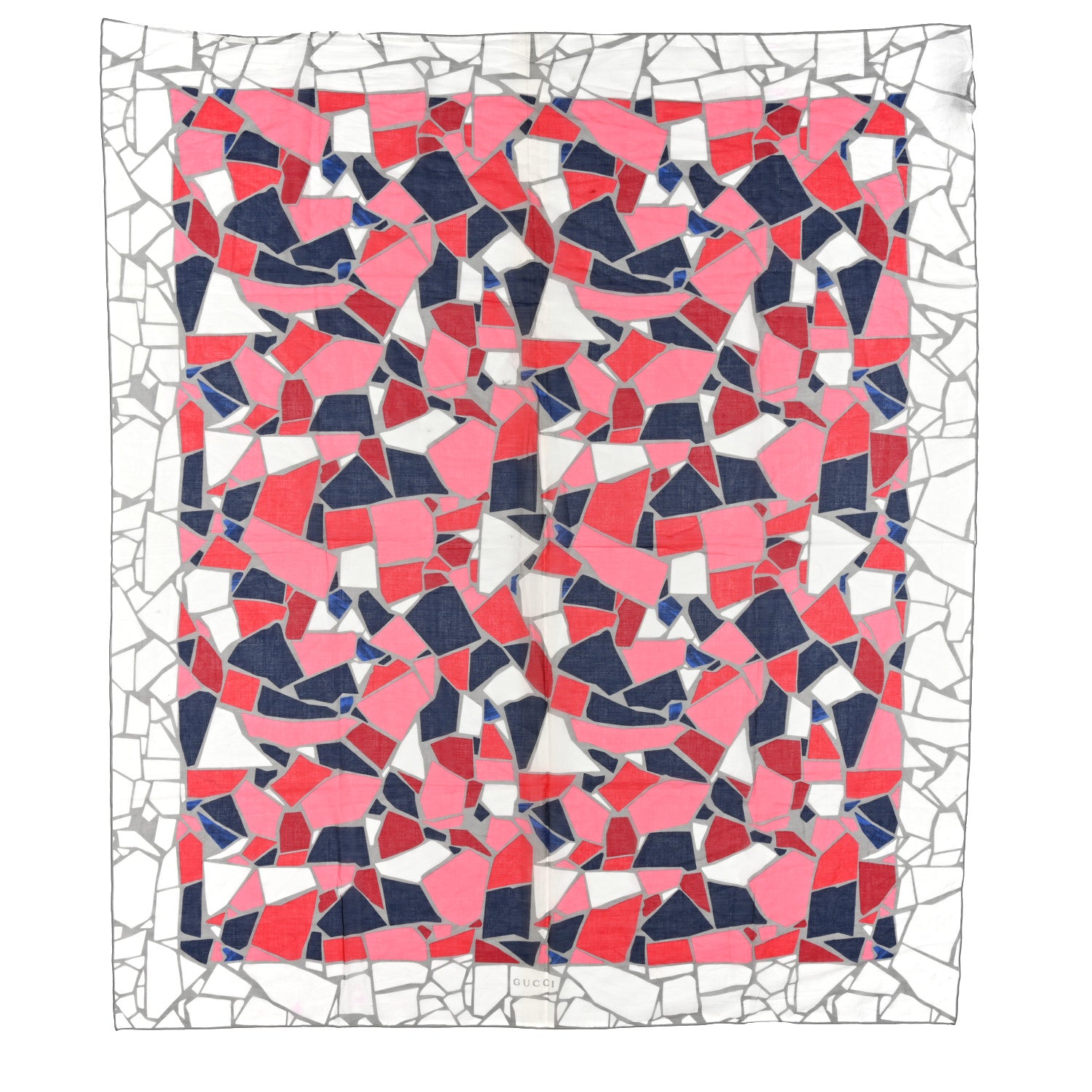 Gucci Cotton Geometric Square Scarf Multicolor 1 of 3