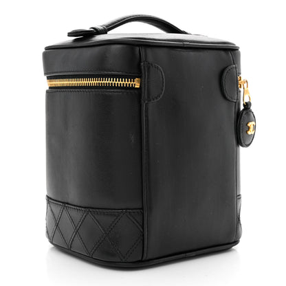 Chanel Lambskin Vanity Cosmetic Case Black 3 of 12