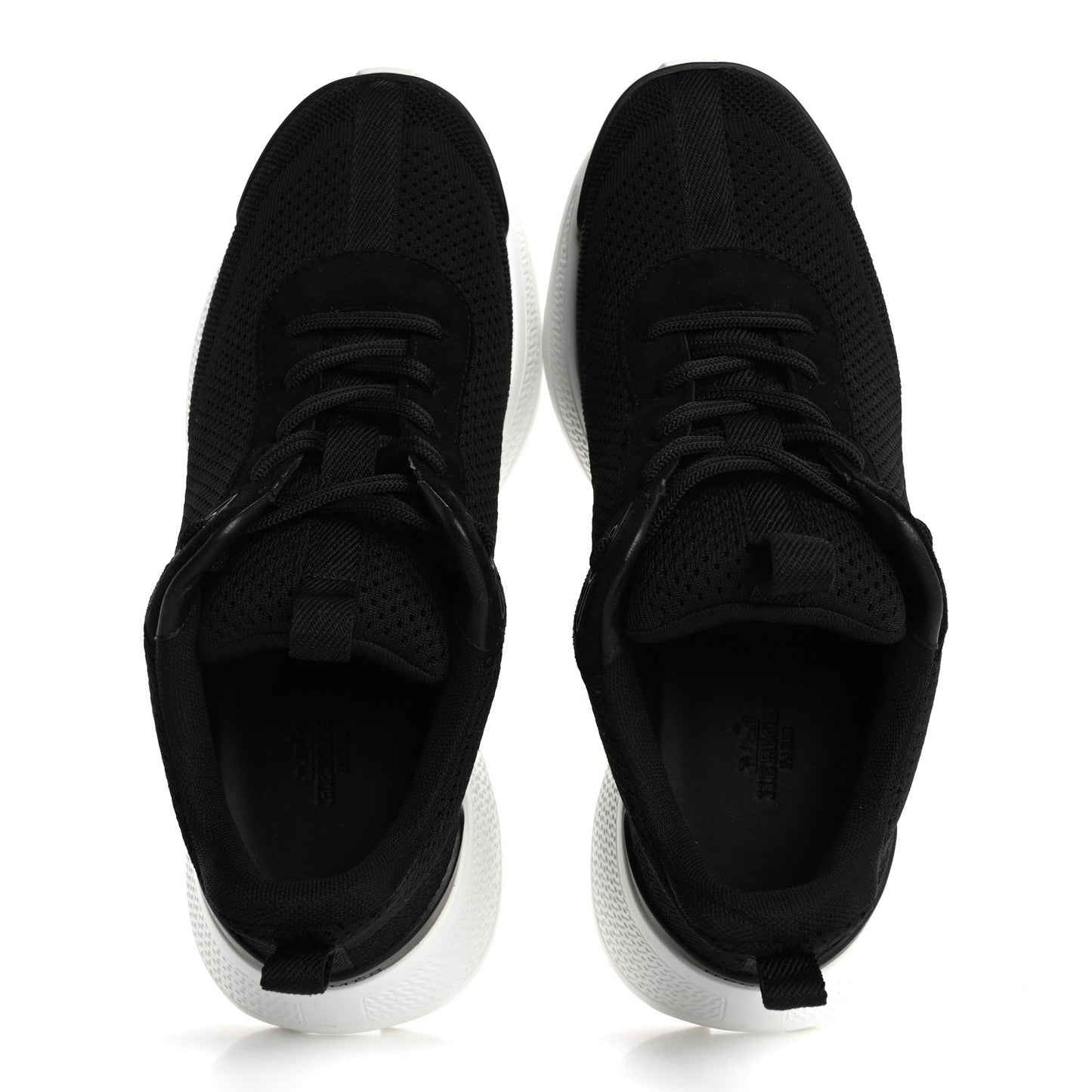 Technical Knit Suede Heros Sneakers 39 Black