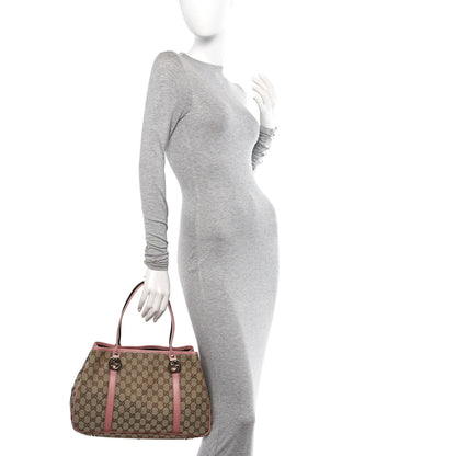 Gucci Monogram Medium Twins Tote Pink 2 of 11