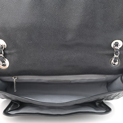 Chanel Caviar Quilted Large French Riviera Flap Black 4 of 9