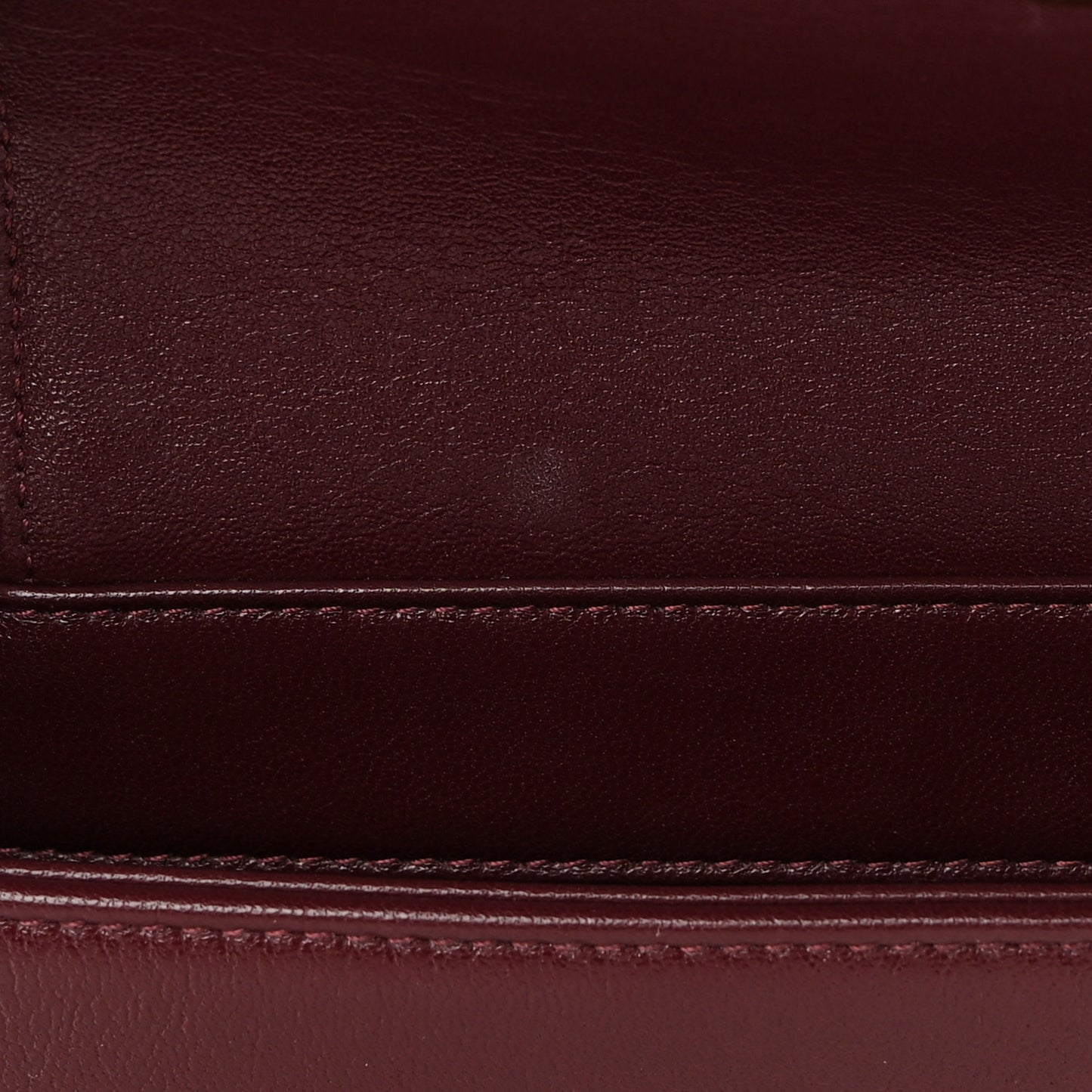 Sheepskin Quilted Vintage Mademoiselle Flap Dark Red