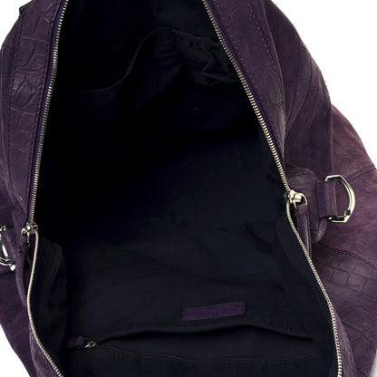 Givenchy Nubuck Crocodile Embossed Medium Nightingale Purple 4 of 9