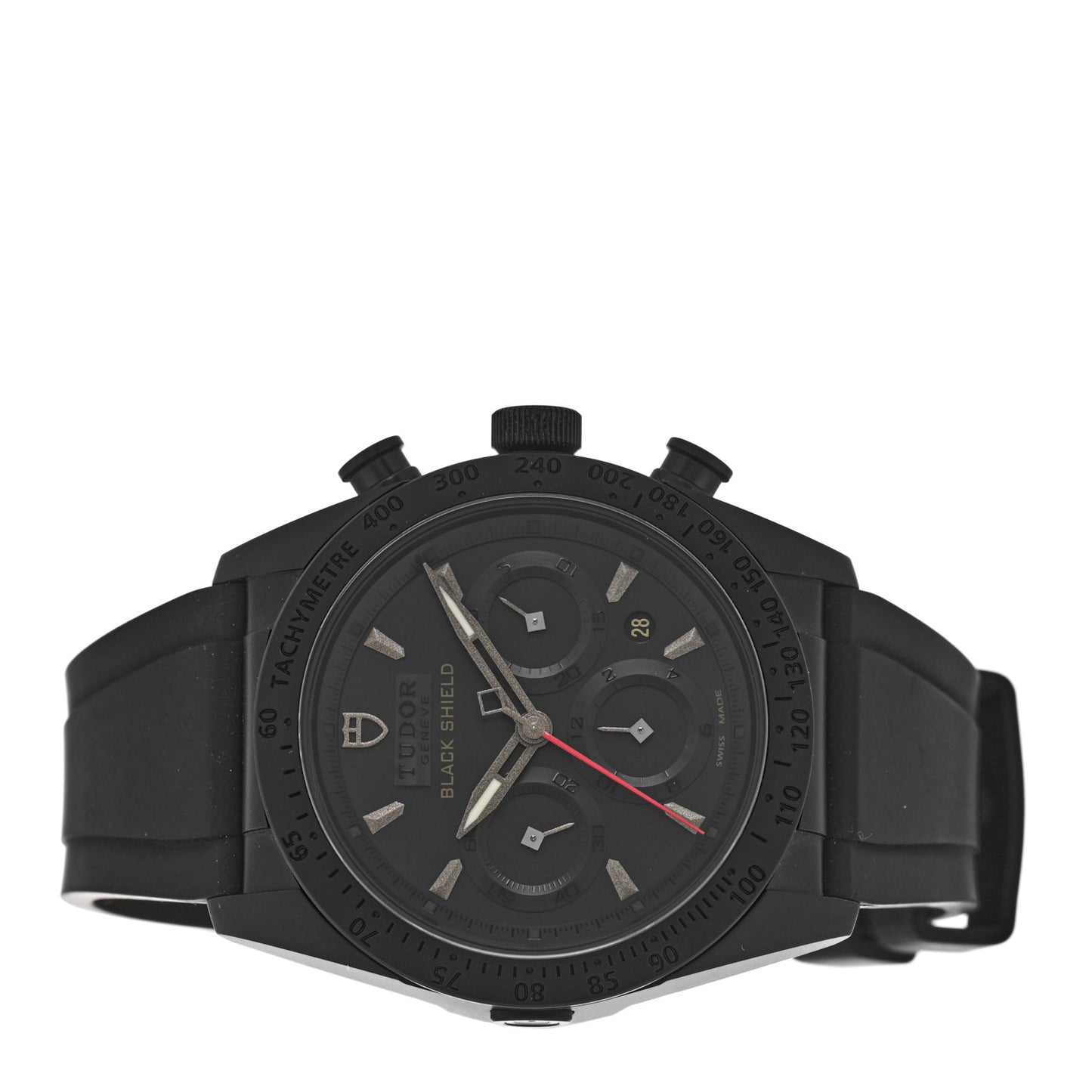 Ceramic Rubber 42mm Fastrider Black Shield Automatic Watch Black 42000CN