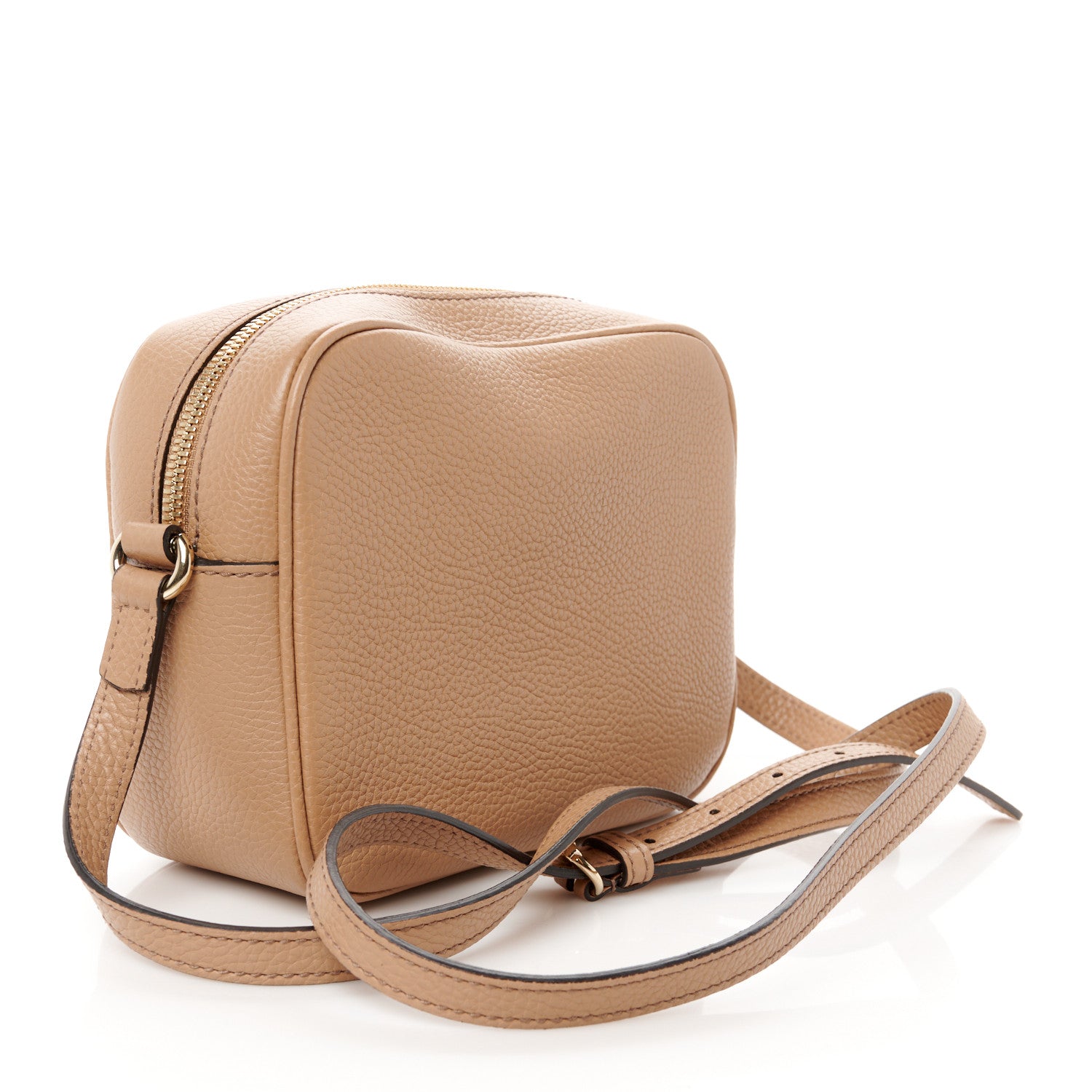 Gucci Pebbled Calfskin Small Soho Disco Bag Camelia 3 of 11