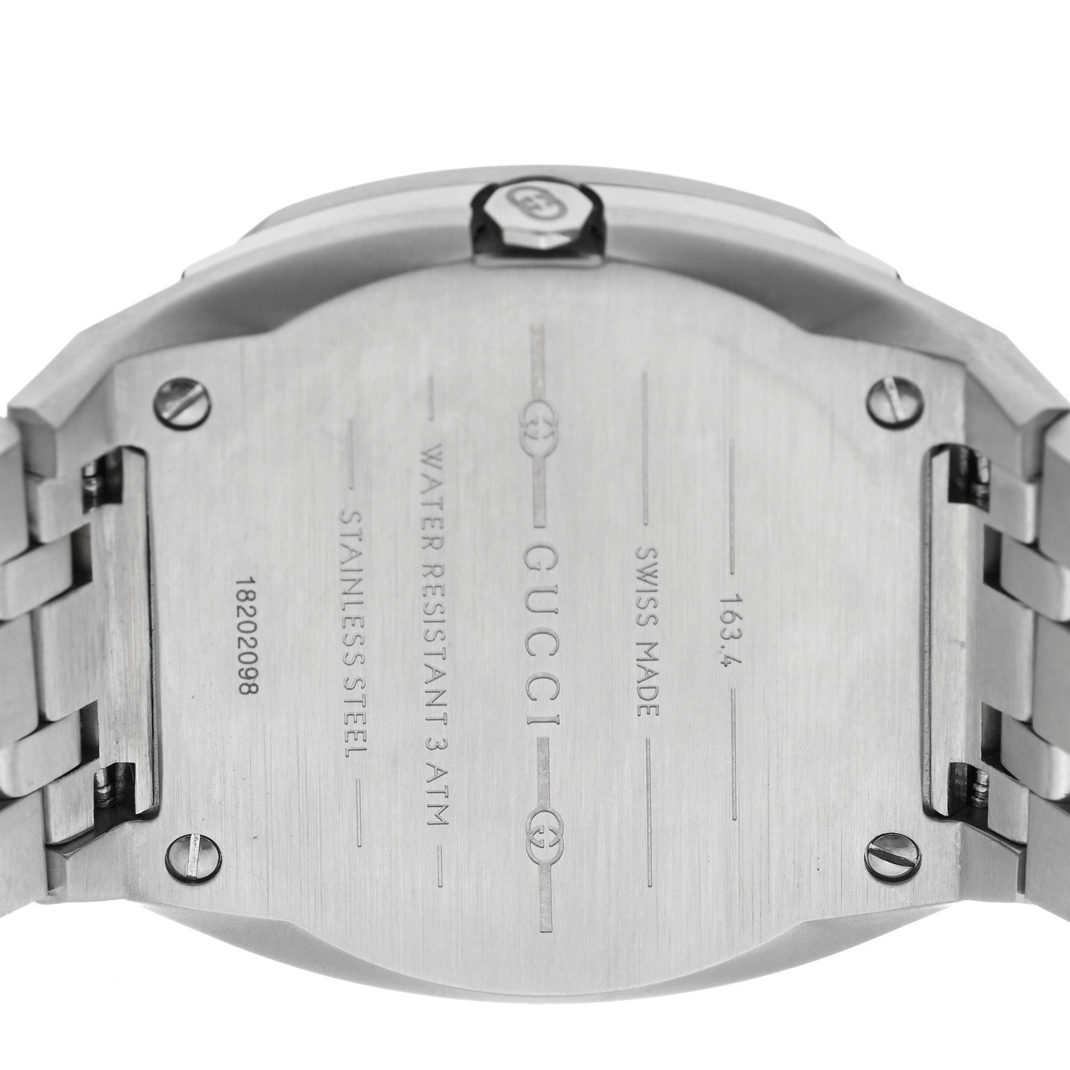 Gucci Stainless Steel Diamond Bezel 34mm 25H Quartz Watch 4 of 5