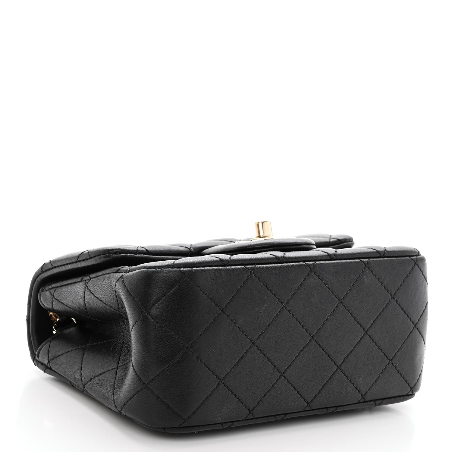 Chanel Lambskin Quilted Enamel Mini Pearl Crush Flap Black 4 of 11