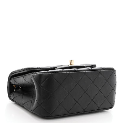 Chanel Lambskin Quilted Enamel Mini Pearl Crush Flap Black 4 of 11