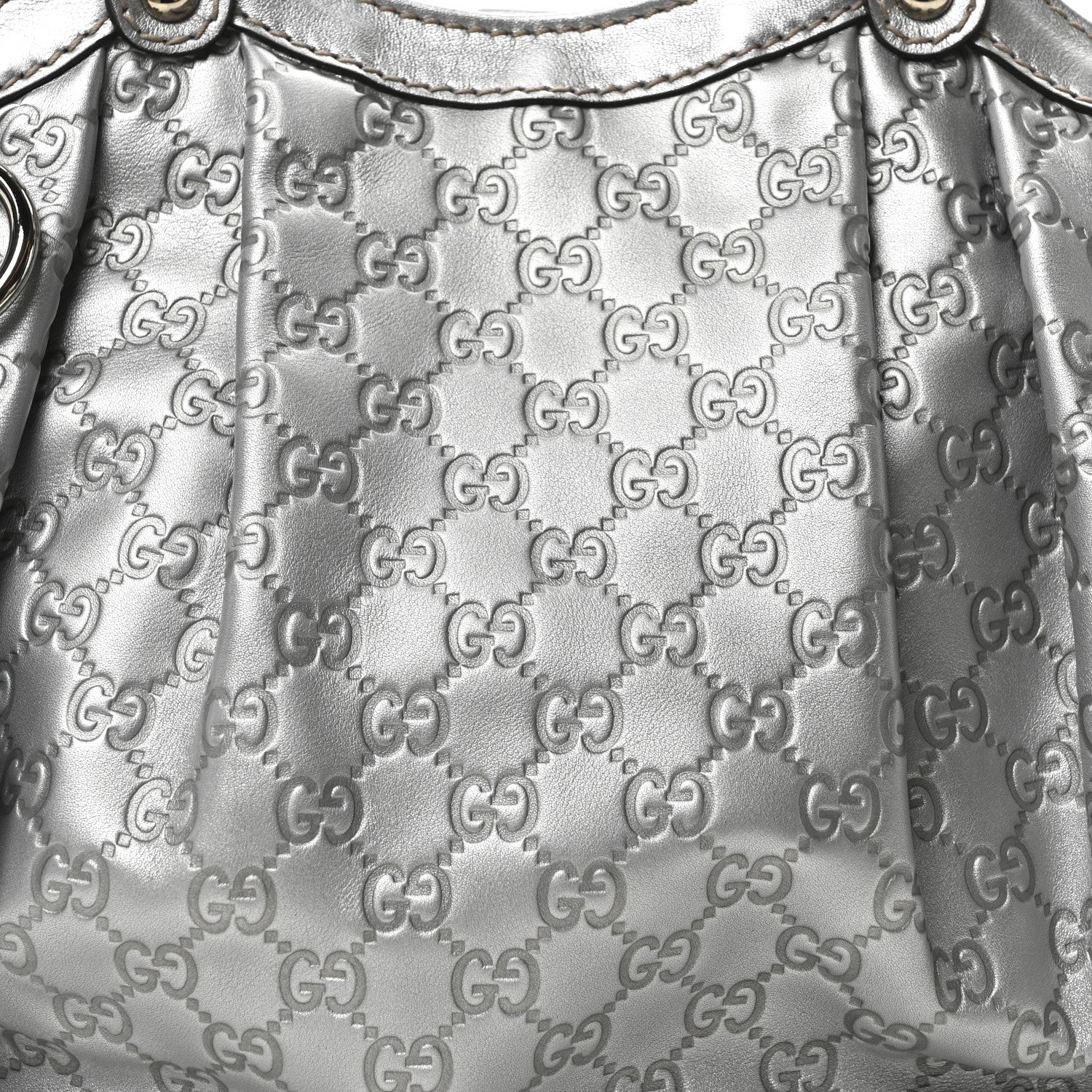 Gucci Guccissima Medium Sukey Tote Silver 8 of 10