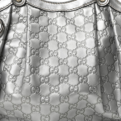 Gucci Guccissima Medium Sukey Tote Silver 8 of 10