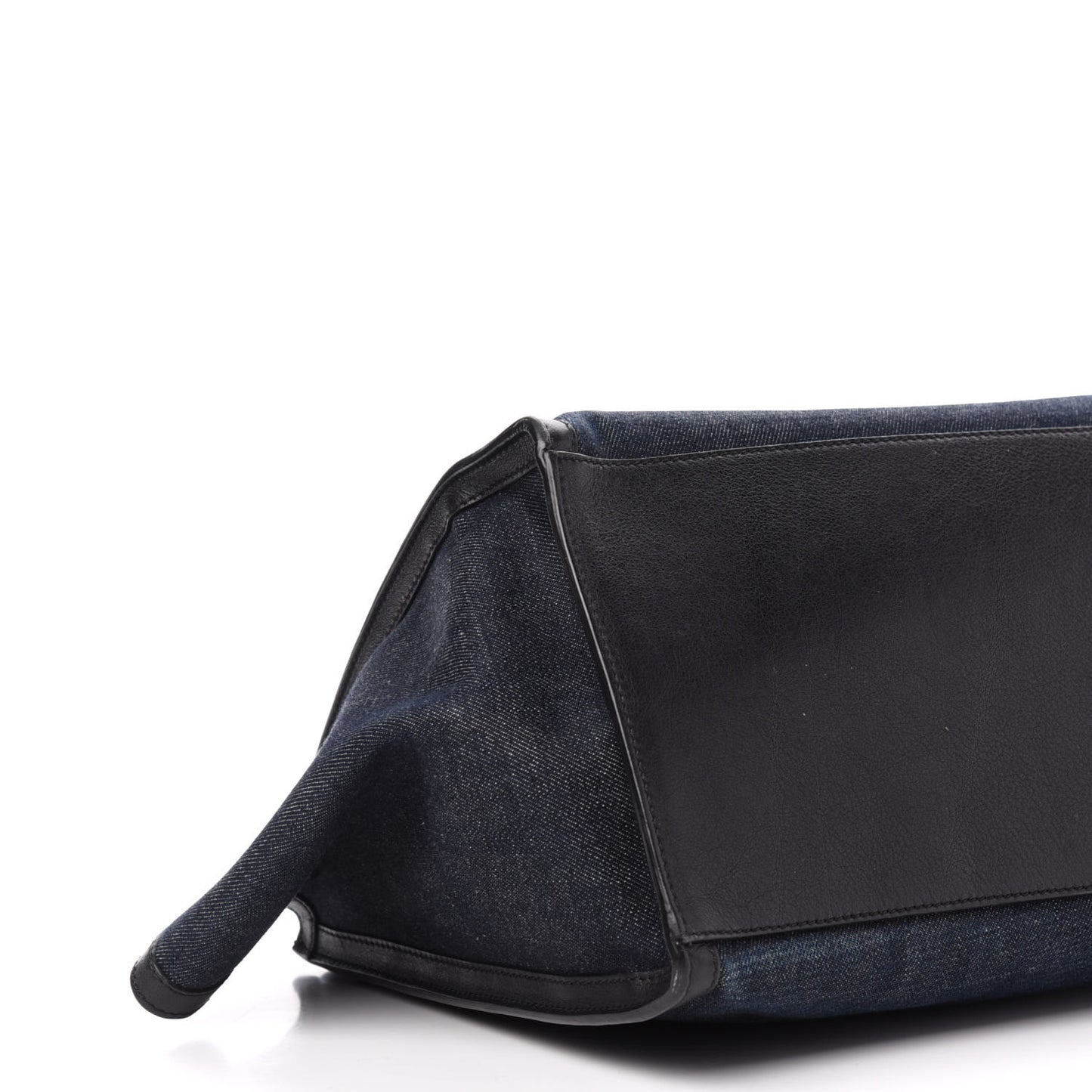 Smooth Calfskin Denim Medium Trapeze Blue