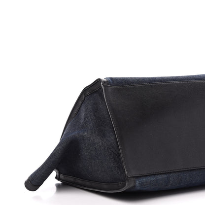 Celine Smooth Calfskin Denim Medium Trapeze Blue 8 of 16