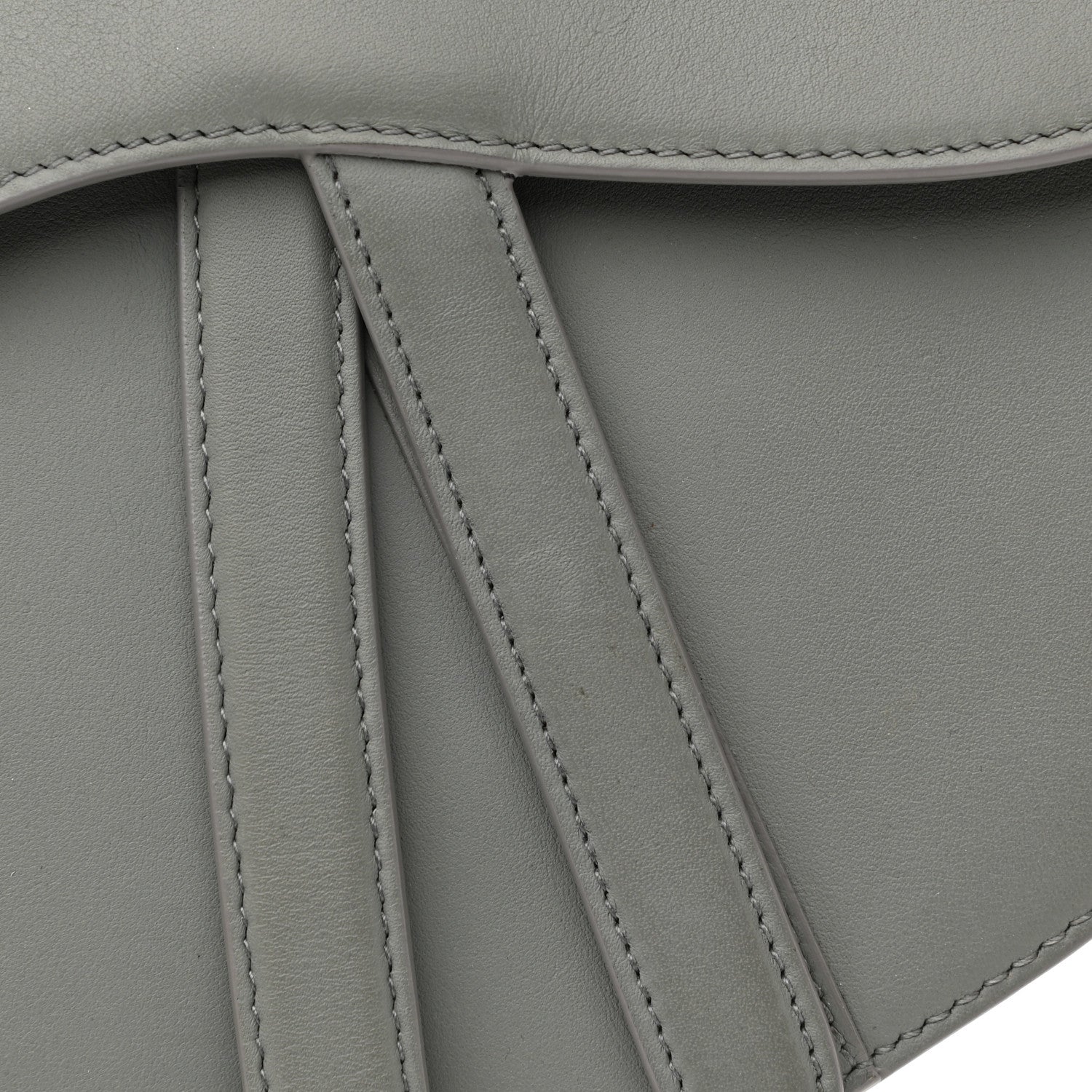 Christian Dior Ultra Matte Calfskin Saddle Bag Grey 11 of 12