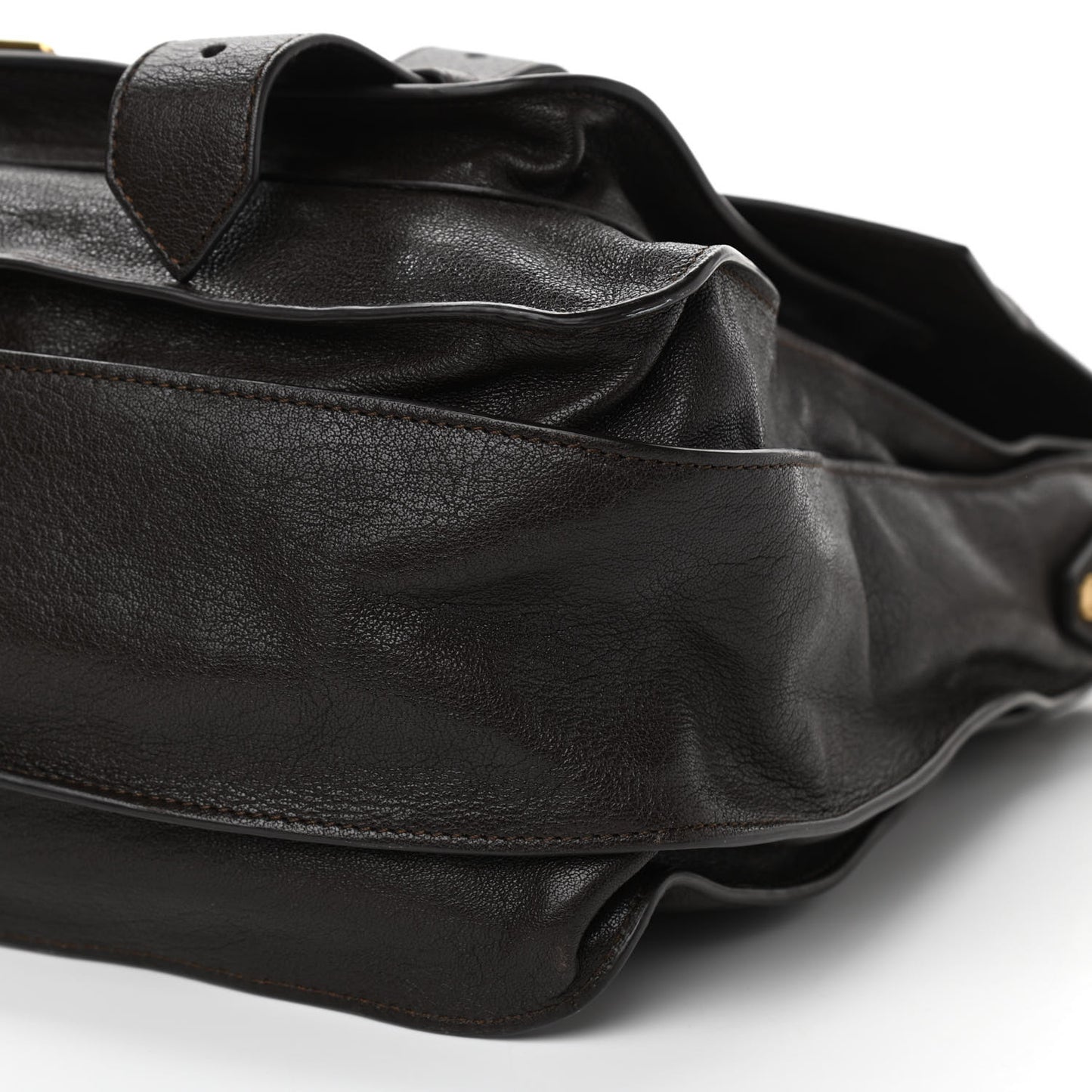 Lambskin PS1 Large Satchel Chocolate