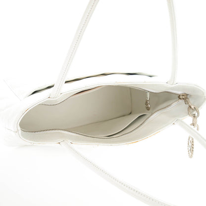 Chanel Caviar Quilted Medallion Tote White 5 of 7