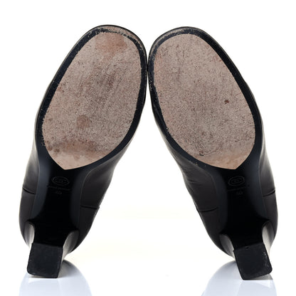 Chanel Calfskin CC Turnlock Ankle Boots 40 Brown 7 of 10