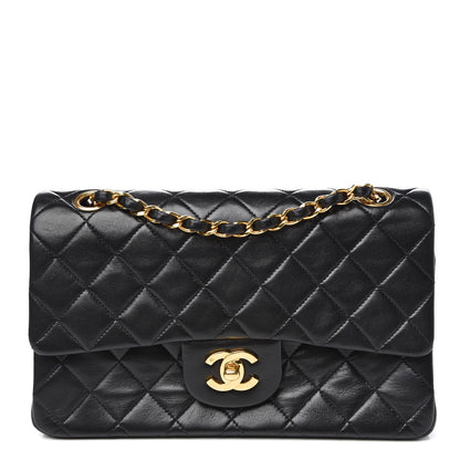 Chanel Lambskin Quilted Small Double Flap Black 1 of 10