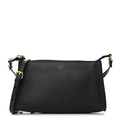 Fendi Vitello Baltico Mini Pouch Crossbody Pouch Black 1 of 14