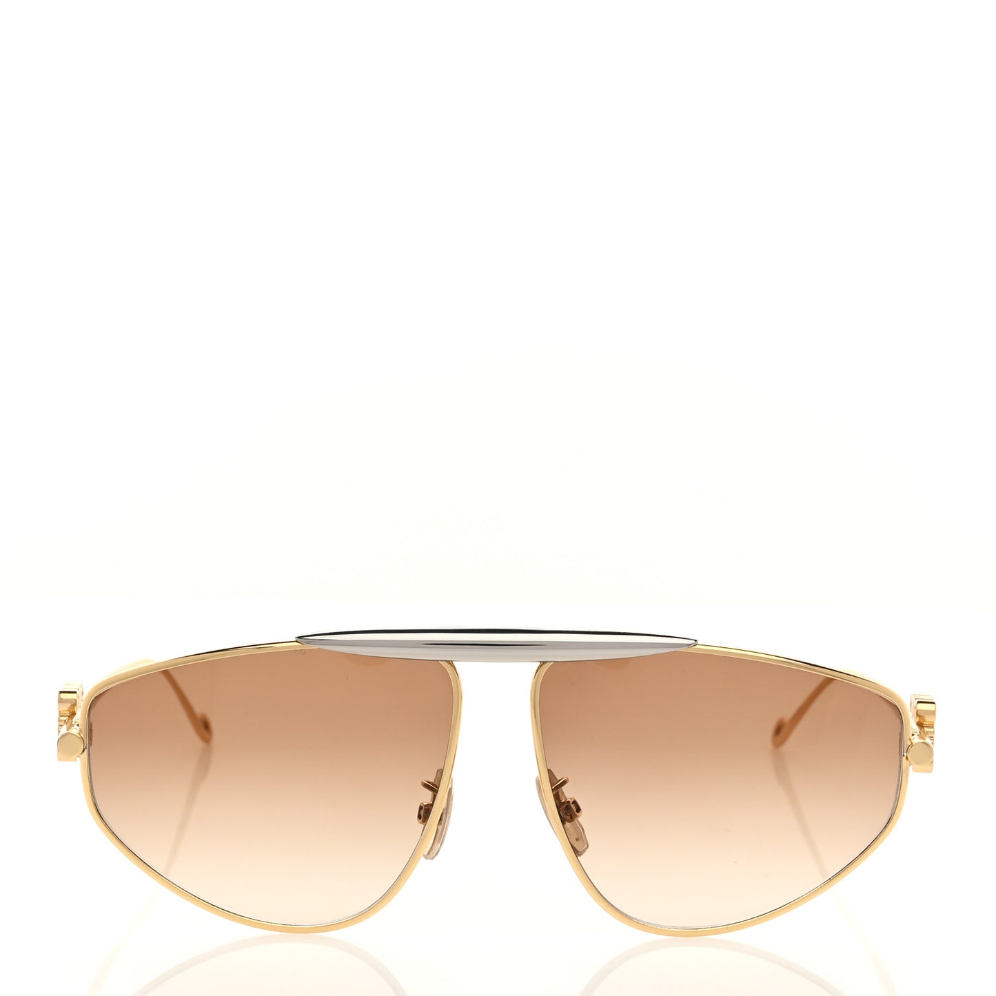 Metal Anagram Aviator Sunglasses LW40116U Gold