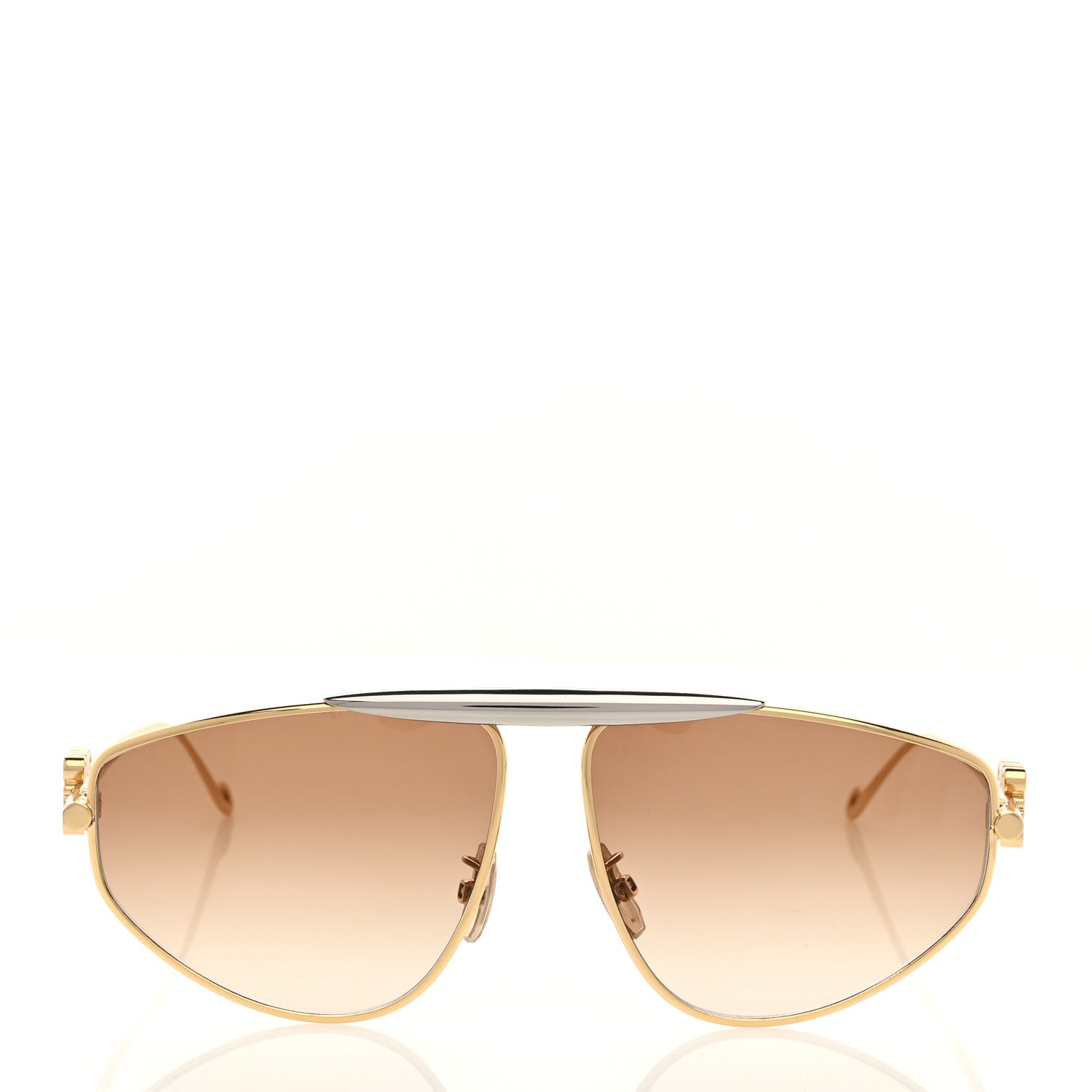 Loewe Metal Anagram Aviator Sunglasses LW40116U Gold 2 of 7