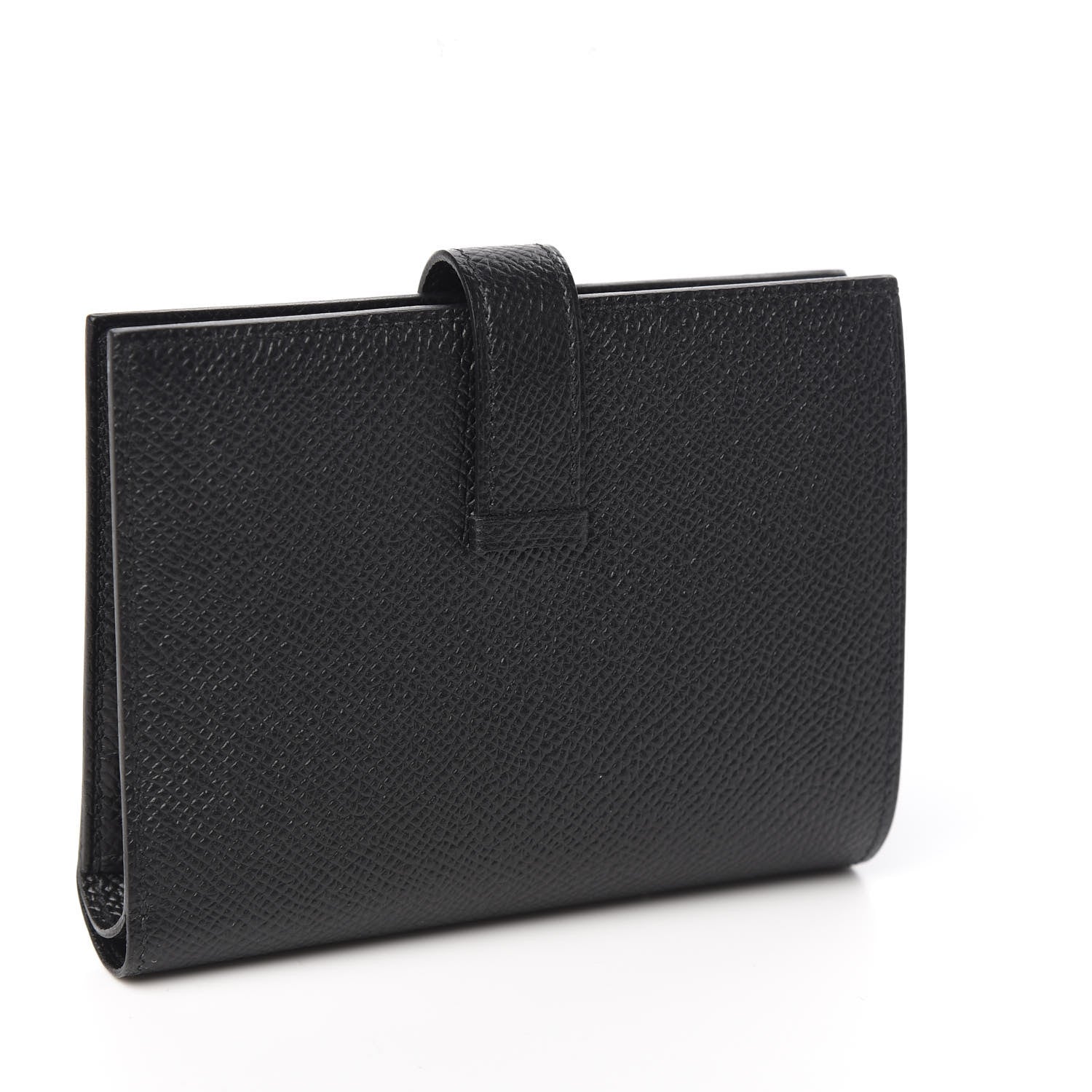 Hermes Epsom Bearn Compact Wallet Black 2 of 7