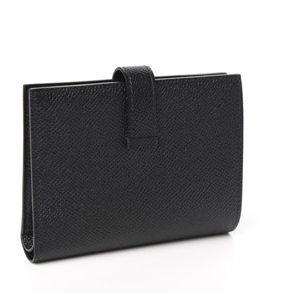 Hermes Epsom Bearn Compact Wallet Black 2 of 7