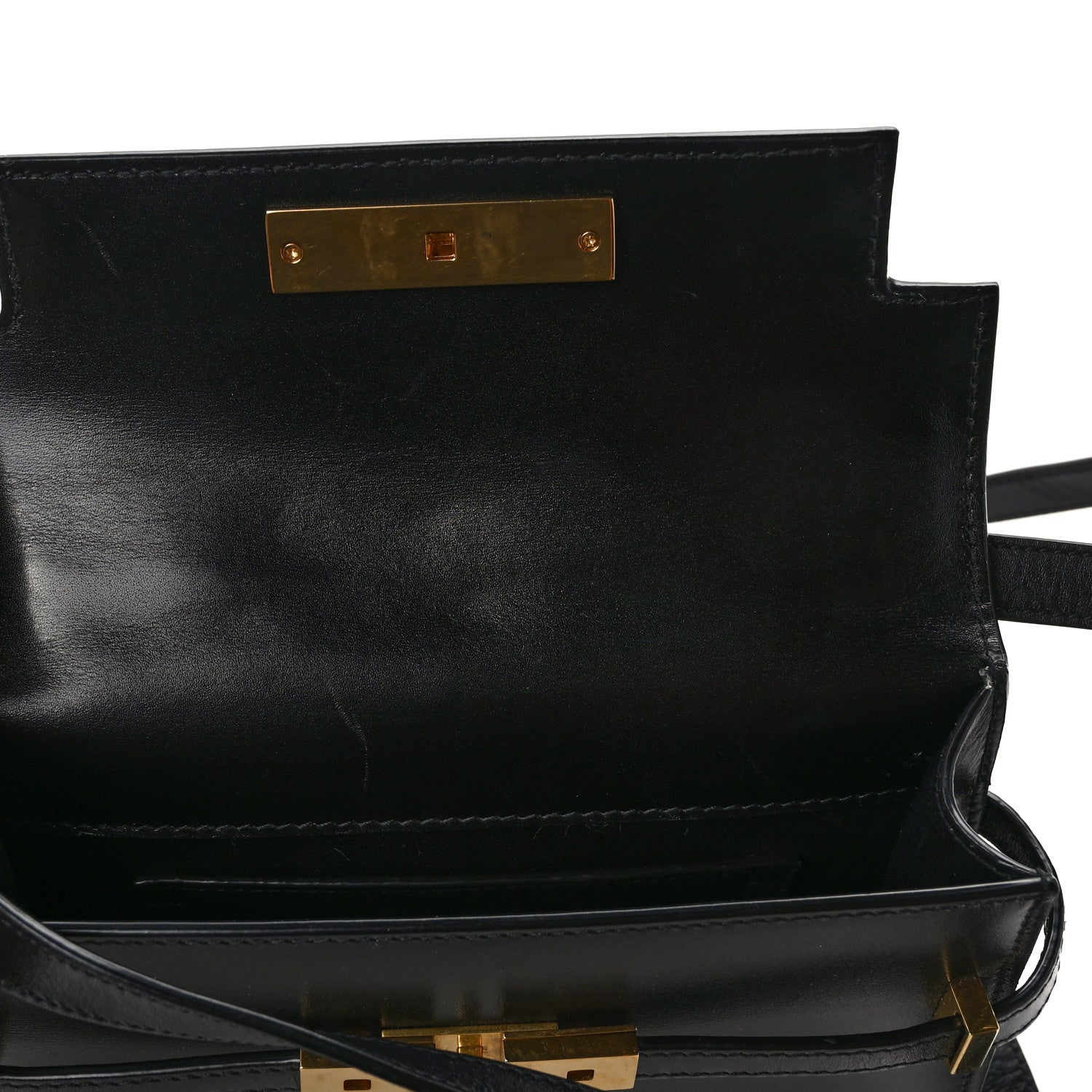 Saint Laurent Smooth Calfskin Mini Manhattan Shoulder Bag Black 11 of 13