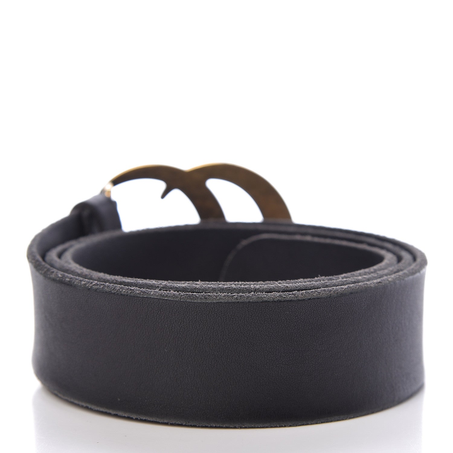 Gucci Faded Calfskin Double G 40mm Belt 85 34 Black 3 of 7