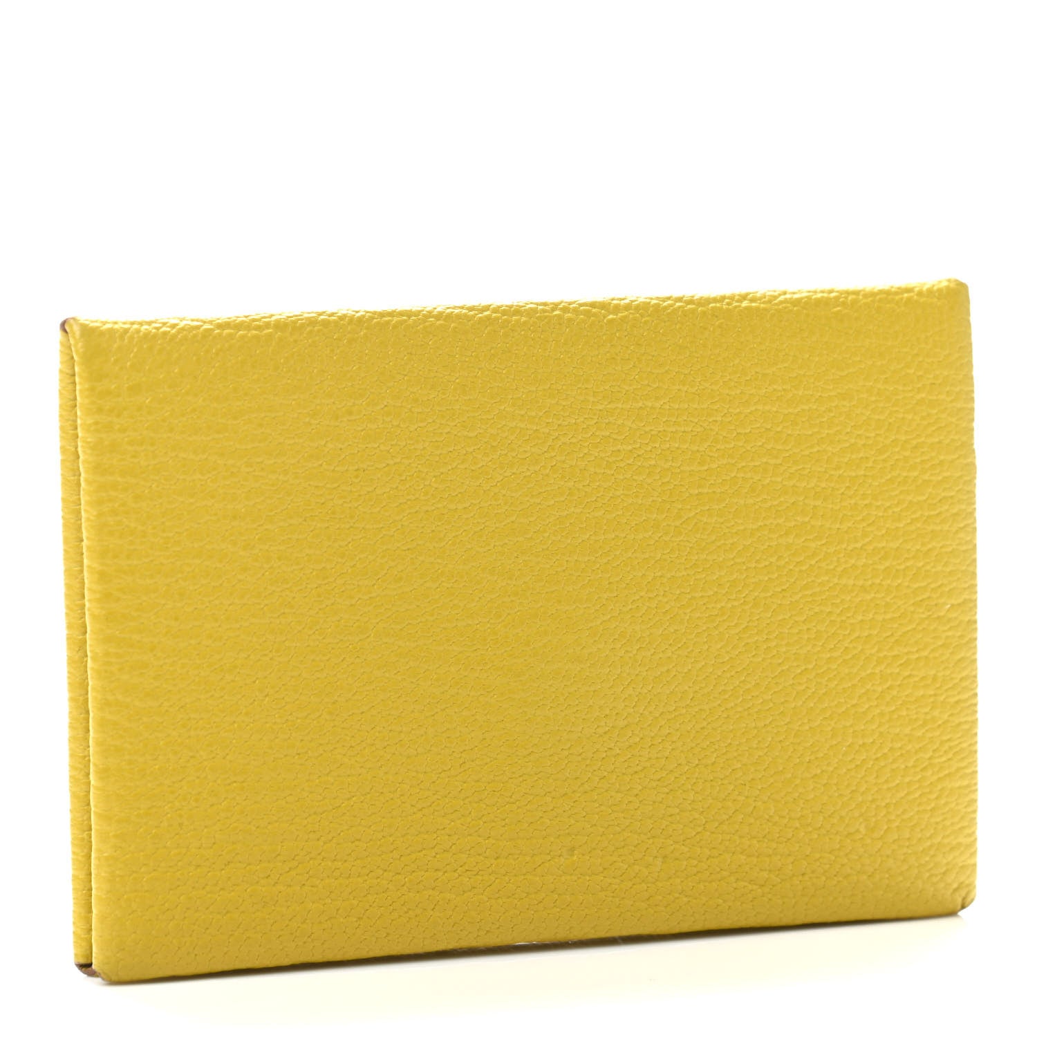Hermes Chevre Mysore Calvi Card Case Lime 2 of 4